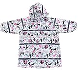 レインコート　女の子　アリス柄　オレンジボンボン（orange bon bon） (110, ブルー)