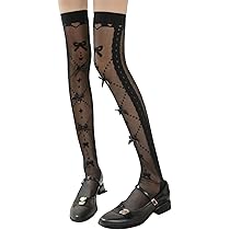 Amazon.co.jp: [Rowaica] レディース ニーハイソックス 地雷系