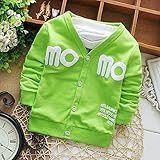 ベビー momoカーディガン #186 (グリーン, 10~12ヶ月)