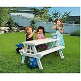Kidnic子供のピクニックテーブル、ホワイト