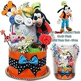 ディズニー おむつケーキ 出産祝い グーフィー カーター 男の子 パンパース２６枚 Mサイズ オムツケーキ