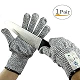 Bestoop 防刃手袋 耐切創手袋 カットレベル５ 防刃 作業グローブ 防刃手袋 軍手 切れない手袋 料理用手袋 耐摩耗 (S)