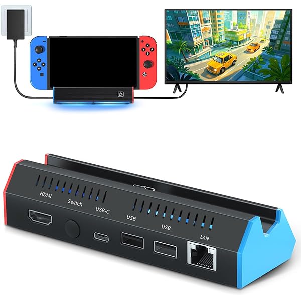 Amazon.co.jp: Ponkor 任天堂スイッチドック ミニポータブルスイッチ