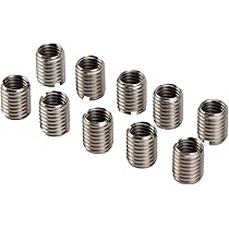 thumbnail image 2 of Pilipane Stainless Steel Repair Sleeve M8 Female Thread M 12 Male Thread Conversion Kit, 10Pcs M 12 To M8 Thread Reducer Nuts, Stainless Steel Repair Sleeve 2 of 12