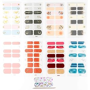 NAILDOKI ネイルシール 手用 8枚 3D立体感 損傷のないジェルネイルシール 貼るだけ 手の爪 可愛い人気 ネイ…