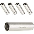 XLR Male to Male, CableCreation [5-Pack] XLR 3 Pin Male to 3 Pin Male Microphone Line Adapte