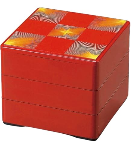 Amazon｜J-kitchens 行楽弁当箱 （ 弁当箱 ） 日本製 3段 8寸 宝徳