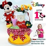 おむつケーキ 出産祝い オムツケーキ ディズニー ミニーマウス 私チアガールよ 女の子 パンパース Sサイズ