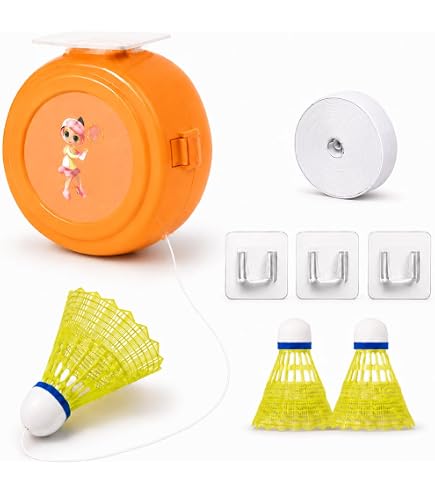 Amazon.co.jp: バドミントン セルフ トレーニング 3個セット 粘着 室内