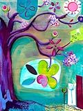 Greenbox Art + Culture Fioritura Stretched Canvas Wall Art by Marisa Haedike, 18 by 24-Inch [並行輸入品]