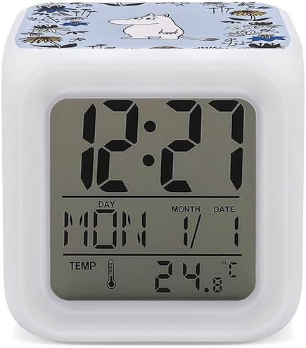 美品 RHYTHM スナフキンのおしゃべりめざまし時計 ムーミン 目覚まし 色:ホワイト】リズム(RHYTHM) スナフキン ムーミンとなかま 目覚まし時