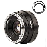 Pergear 25mm F1.8 交換レンズ オリンパスとパナソニック用 マイクロフォーサーズ 交換用レンズ f1.8-f16 明るい ボケ味 ポートレート 風景に最適 GM1 GM5 GM7 GX1 GX7 GX8 GX86 GX9 G1 G2 G3 G5 GF6 GF7 GF8 GF9 GF10 EPM1 EPM2 E-P1 E-P2 E-P3 E-P5 E-M1 E-M1II E-M5 E-M5II E-M10 E-M10II E-M10III E-PL1 E-PL2 E-PL3 E-PL5に対応 (黑)