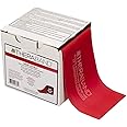TheraBand Resistance Band 22m Roll, Medium Red Non-Latex Professional Elastic Bands For Upper & Lower Body Exercise Workouts,
