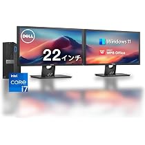 Amazon.co.jp: 【整備済み品】 【Dell Core-i7 & 22インチ2台液晶PC
