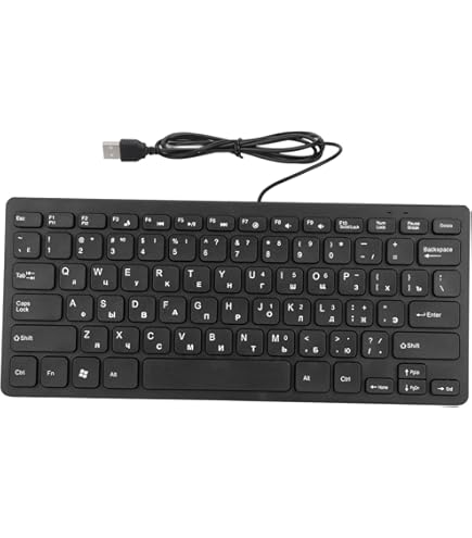 Amazon.co.jp: Vbestlife 超薄型ミニワイヤードキーボードロシア