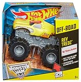 Hot Wheels Monster Jam Rev Tredz El Toro Loco Truck, Yellow