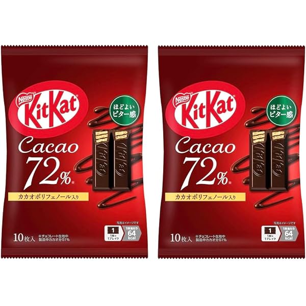 Amazon | ネスレ キットカットミニカカオ72% 12枚入 × 2袋 | キット