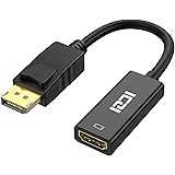 ICZI Displayport HDMI 変換アダプタ 【4K@60HZ 】Displayport HDMI 変換ケーブル DPからHDMIへ ディスプレイポート to HDMI 変換 オス-メス 音声対応 単方向伝送