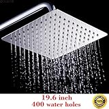 colibrox - 20 ' Squareステンレススチール雨シャワーヘッドRainfallバスルームトップSprayer新しい、シャワーヘッド販売、シャワーヘッドRainfall、モダンシャワー、
