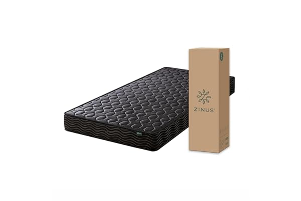 ZINUS ジヌス ベッド マットレス シングル ポケットコイル 20cm ブラック 硬め mattress コスパが良い 体圧分散 耐久性 5年保証 体を適度に支える 通気性 長持ちする 静音 厚め設計 ホテル品質 ベーシック BASIC