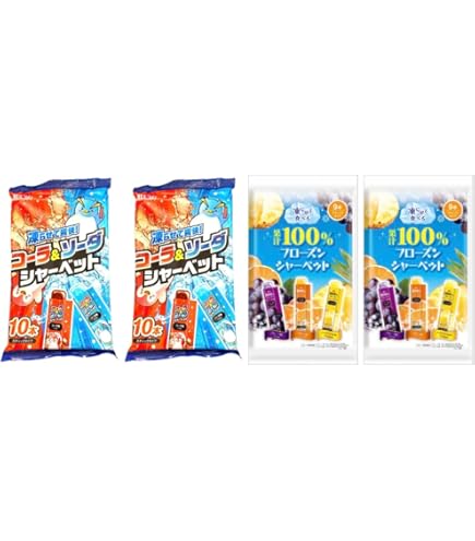Amazon.co.jp: リボン 果汁100％フローズンシャーベット 9本×12袋