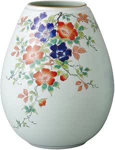 光栄堂最適調整 山下工芸 花器 芙蓉鉄仙花 F18 5 H22cm 有田焼 7寸オボロ 花瓶 木箱入 少し訳あり キッチン用品 食器 調理器具 その他 Arbaldas Lt