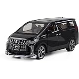 ヴィンテージ ドリーム ミニカー おもちゃ 1:24トヨタアルファードMpvカーモデルダイキャスト合金おもちゃ車スーパーカーおもちゃグッズ車のおもちゃ男の子子供用 .愛の表現 (色 : ブラック)
