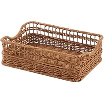 Amazon.co.jp: [ケユカ] KEYUCA 洗えるPPラタンバスケット スリム浅