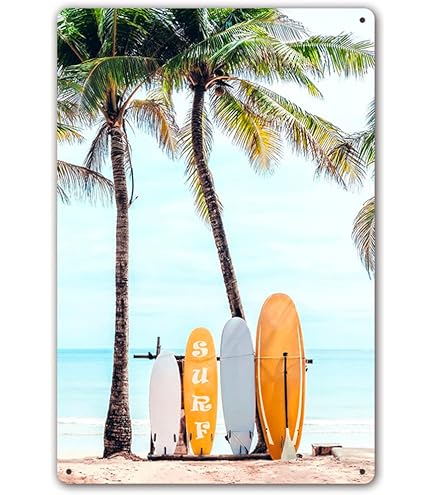 Amazon.co.jp: Tin Sign Surfing 7.9 x 11.8 inches (20 x 30 cm) J