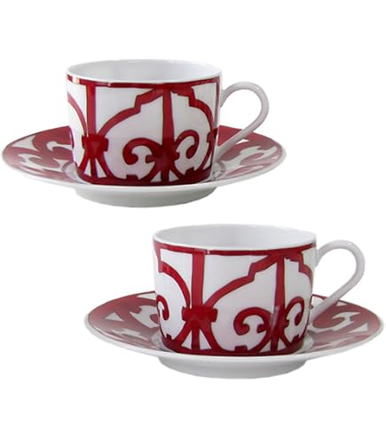 Amazon｜エルメス HERMES Hデコ コーヒーカップ&ソーサー ペア 90ml 