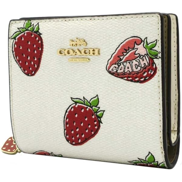 Amazon | [コーチ] 長財布 レザー ストロベリー 苺 プリント フォン