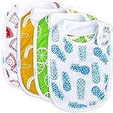 Premium Quality Baby/Toddler Bibs By Kudl |4-Pack| Soft, Highly Absorbent & EXTRA Large Personalized
