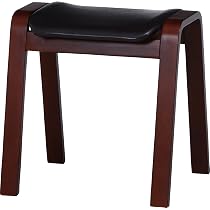 Amazon｜不二貿易 スタッキングスツール 高さ45cm ダークブラウン 椅子