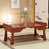 Amazon｜経机【天然木桐製 完成品】大型 幅60㎝ 文机 仏壇台 二段