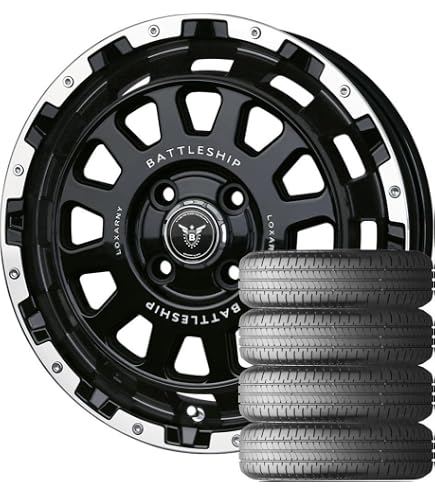Amazon | 【軽自動車用】ロクサーニ バトルシップ 4 (14×4.5J 4-100 +