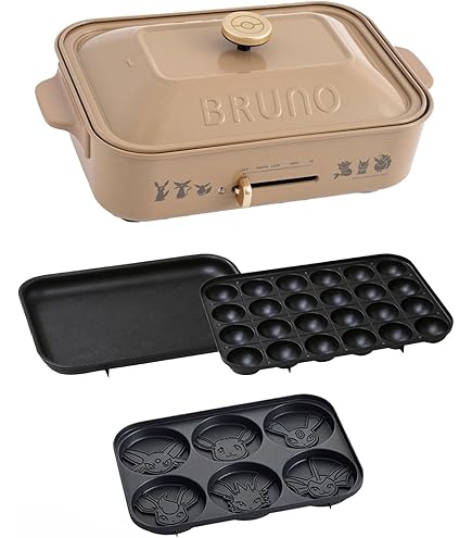 Amazon | BRUNO ブルーノ POKEMON ポケモン コンパクトホットプレート