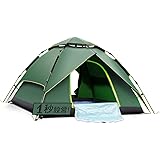 Le Dzx テント キャンプテント 【ワンタッチ uvカット加工 防水PU素材】３～４人用 ２WAY ２重層 簡単設営 防風防水 通気性に優れ アウトドア お花見 防災 登山 釣り キャンプ テント 多機能 軽量