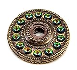 Carpe Diem Hardware 883-3VM Caché Escutcheon with Swarovski Crystals, Antique Brass [並行輸入品]