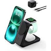 Belkin Qi2 25W 3in1 ワイヤレス充電器 折りたたみ式充電スタンド MagSafe対応 急速充電対応 3台同時充電 | MagSafe充電器 Qi2公式認証、最大25W急速充電 冷却ファン搭載、iPhone17/16〜12、Apple
