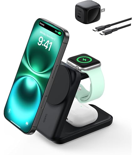 Amazon.co.jp: Belkin WIZ001dqBK-A Wireless Charging Stand for