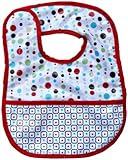 Caden Lane Classic Collection Dot Line Coated Bib, Red by Caden Lane [並行輸入品]