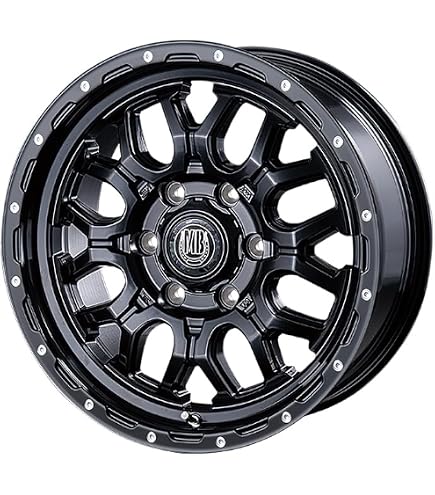 Amazon.co.jp: MID ロードマックス KG-25 (ブラック) アルミホイール 4