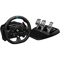 Logitech G923 Racing Wheel and Pedals for Xbox Series X, S, Xbox One and PC featuring TRUEFORCE Feedback, Responsive Pedal, D