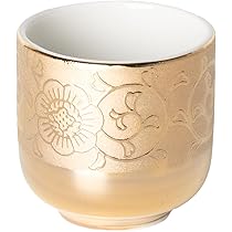 Amazon｜Ceramic Arte (セラミックアルテ) 仏具 金唐草 [ 湯呑み 1.6寸