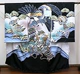 【 現品限り 】 正絹・男児一つ身祝着 金彩京友禅・鷹図刺繍