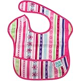 [バンキンス] お食事エプロン スーパービブ 6～24ヶ月 よだれかけ スタイ 防水 洗濯可 Ribbon S-760 Super Bib ベビー ビブ エプロン 赤ちゃん スタイ特集 [並行輸入品]