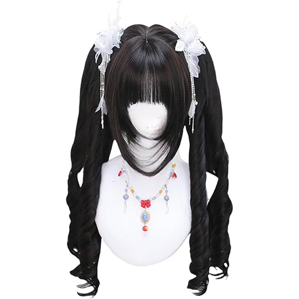 Amazon.co.jp: ツインテール コスプレウィッグ ロリータ ゴスロリ 姫