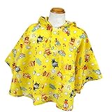 アンパンマン レインコート ポンチョ カッパ 雨合羽 バッグ付き キッズ 女の子 男の子 ガールズ ボーイズ j-kuz19 イエロー