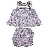 《秋冬春対応》(日本製) Pample Mousse(パンプルムース) 小花柄ミルキースーツ 70cm/GY NO.DP-73408