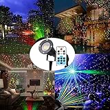 LED投影ライト レーザーランプ マルチカラー プロジェクター ライト スパークリング星とホタル 屋内・屋外用ライト スポットランプ クリスマス 感謝祭 新年と休日集会装飾LEDランプ 庭園灯 ガーデ